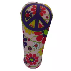 Flower Power Peace Golf Club Head Covers & golf towel (SOLD SEPARATELY) USA made