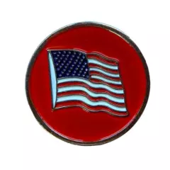 New Putter Mounted Divot Tool and Ball Marker - US FLAGS 3 PACK