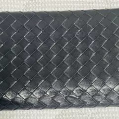 Bottega Veneta Bifold Long Wallet Intrecciato Black excellent free shipping