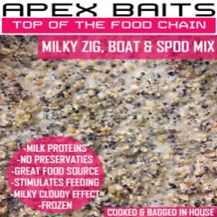 Prepared Cloudy Milky Zig & Spod & Bait Boat Mix Particle Carp Fishing 