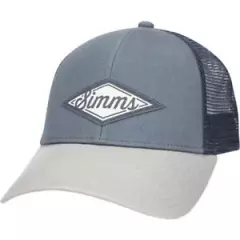 Simms Fishing Hat Classic Script Trucker Patch Cap - Dark Moon Limited Color NEW