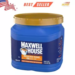 Maxwell House Light Roast Breakfast Blend Ground Coffee, 25.6 oz. Canister