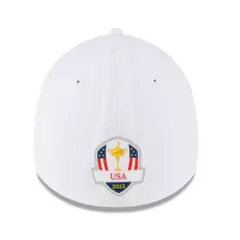 NEW Men's New Era White 2023 Ryder Cup Practice Rounds 39THIRTY Fitted S/M Hat