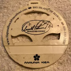 VINTAGE BAG TAG " ARNOLD PALMER / HAPUNA / MAUNA KBA RESORT / ...SUPER