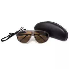 Genuine Swiss army SUVASOL sunglasses black w case Mountain Alpine glasses NEW