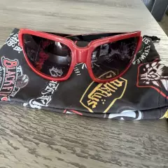 NEW Black Flys Sunglasses FLY HOPPER SHINY RED BLACK SMOKE LENS LIMITED EDITION