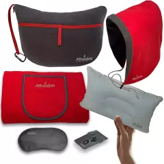 Travel Pillow + MORE! Klouders Luxury Travel Kit - 5 in 1 + Bonus! NEW!