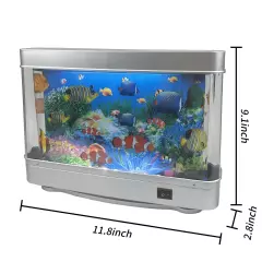 Fake Fish Tank Mini Aquarium,Artificial Tropical Fish Decorative,Fake Aquariu...