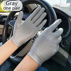 Women Spandex Driving Gloves Show Etiquette Sunscreen Cotton Thin Gloves