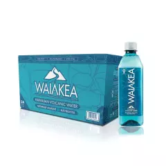 Waiakea Hawaiian Volcanic Water, Naturally Alkaline, 16.9 Fl Oz (Pack of 24)