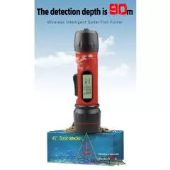 Digital Handle Fish Finder Underwater 100M Depth Sonar Echo Sounder Fishing