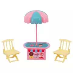 Barbies Doll House Furniture Bed Table Chair Plastic Cleaning Tools for 11.8inch