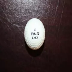 VINTAGE PURPLE AND WHITE PING EYE 2 GOLF BALL 