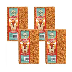 Mr. Bird Flaming Hot Feast Large Block, 1lb 9oz 1.56 Pound (Pack of 4)