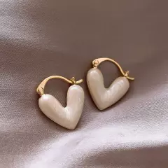 Fashion Jewelry Heart Pendant Drop Earrings For Women Summer Trinket Luxury Jewe