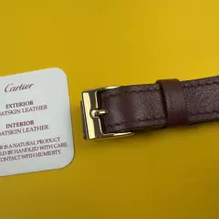 Cartier LUGGAGE TAG Burgundy Goatskin Leather 2024