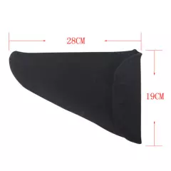 Tourbon Black Pistol Gun Sock Handgun Sleeve Silicone Treated Triangular Bag