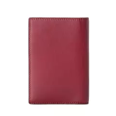 Burberry Vine Red100% Leather Passport Cover