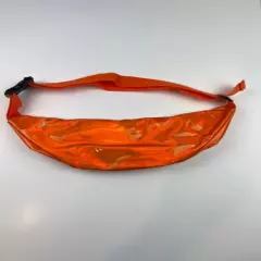 Fannie Pack Waist Bag - Neon Iridescent Orange, Adjustable Strap, Zipper Closure