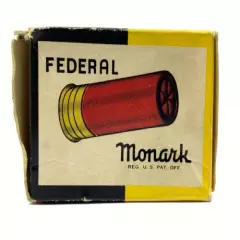 1960's Federal Monark Target Load 20 Ga EMPTY Ammo Box 5700-LX