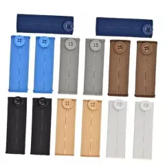 14 Pcs (7 Colors) Adjustable Waist Extenders, Elastic Waistband 14 Colors