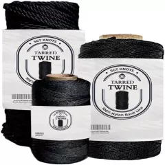 Tarred Twine 100 Bank Line for Bushcraft Netting Gear Bundles Construction Lacin