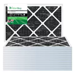 Filterbuy Allergen Odor Eliminator 20x20x1 MERV 8 Pleated AC Furnace Air Filter