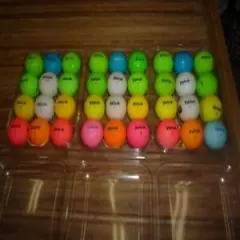 3 Used Dozen Volvik Vivid Multi-Colored Golf Balls in AAAAA Condition!