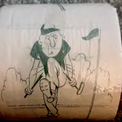 NOVELTY Toilet paper roll Humor Gag gift Golf 1986