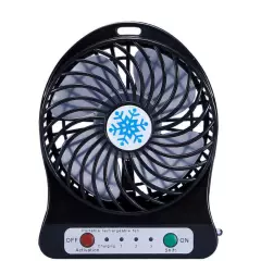 Portable Rechargeable LED Fan air Cooler Mini Operated Desk USB