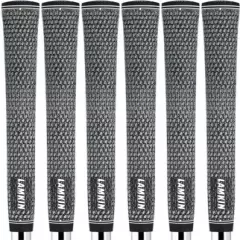 Lamkin Crossline Full Cord Standard Size Reminder Ribbed Golf Grips - Set of 6