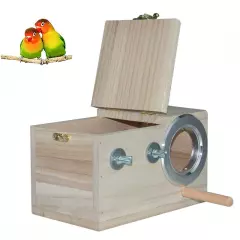 Wooden bird breeding cages nesting boxes hatch nests