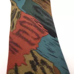 ARABIAN Bird Tie Dark Colorful Background Print Necktie Classy Business Style