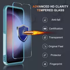 For Samsung Galaxy A03S A32 5G A12 A25 A42 Case Phone Cover +Tempered Glass