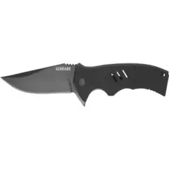 Schrade Sentiment Folding Knife 3.83" Drop Point AUS-8 Stainless Black Blade G-1