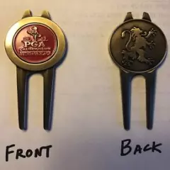 2019 PGA Championship Golf Divot Tool & Ball Marker Bethpage Black Flat/Red