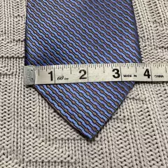 Gene Meyer lilac and bronze striped silk tie