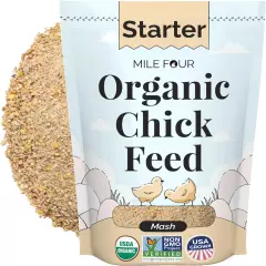 Organic Chicken Feed | Chick (0-8 Week) Starter Baby Feed | 2 Lbs. | Organic, No