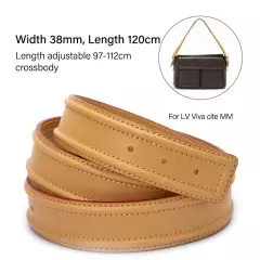 WUTA Vachetta Leather Bag Strap Replacement for LV VIVA CITE PM MM Top Layer Cow