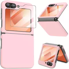 for Galaxy Z Flip 6 Case, Samsung Flip 6 Case with [Hinge Protection] [Screen Pr