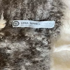 Vintage Lena Rewell Finland Scarf Handknit 100% wool