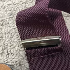 Brooks Brothers Mens Suspenders Burgundy Button Adjustable Made In USA