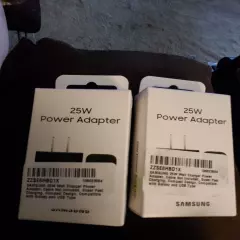 (2) Samsung 25 Watt Power Adapter Super Fast Charging EP-T2510