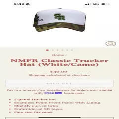 Stevenson Ranch Trucker Hat NMFR White/Camo