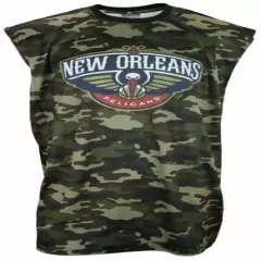 Zipway NBA Men's Big & Tall New Orleans Pelicans Sleeveless Camo Muscle Shirt