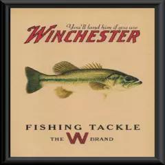 Winchester Largemouth Bass Fishing Tackle Ad Reprint On 90 Year Old Paper *P075