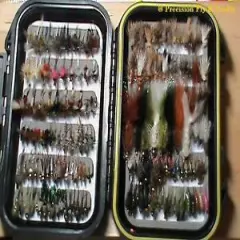 72 Trout Flies w/box - Quality Trout Fly Box Assortment