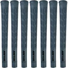 PURE DTX Titanium Gray Standard Golf Grips - Set of 7 - Authorized Distributor