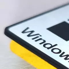 Microsoft Windows 11 Sticker Set - Case Badge Decal - Two Pieces