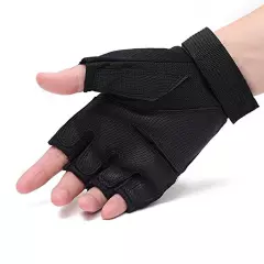 Men's Fingerless Breathable Workout Gloves Tactical Combat Shooting Motorcycl...